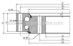 Ball-roller type slewing bearing