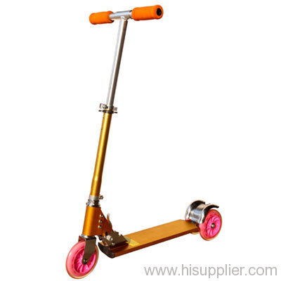 full aluminum 3 wheels folding scooter with 5" PU wheel