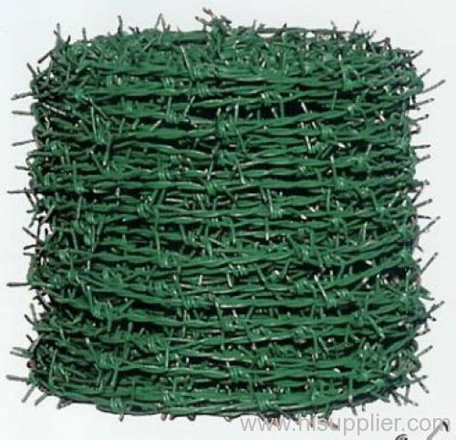 Plastic Coated Barbed Wire