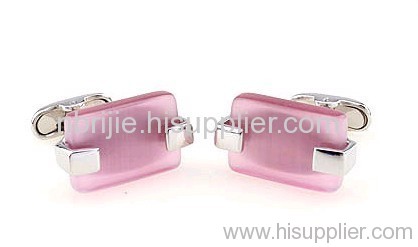 Pink Agate Cufflinks