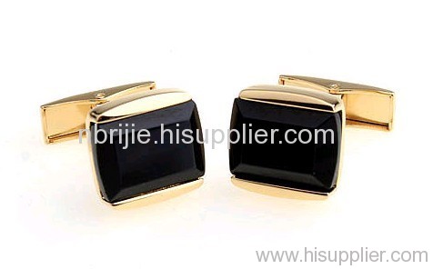 Black Agate Glod Cufflinks