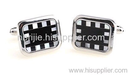 Fashion Black Shell Cufflinks