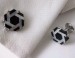 2011 New Design White&Black Shell Cufflinks