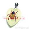 real beetle in man made insect amber necklace pendant Fashional Jewelry