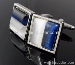 Blue&White Opal Cufflinks