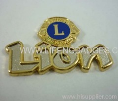 Lion club badge,metal badge,lapel pin,trading pin,custom lapel pin,medal,challenge coin,usa challenge coin,key chain