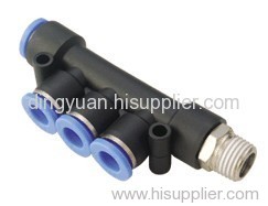 Pneumatic Air Fitting male tripe branch reducer