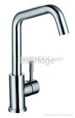 single lever stainless steel kitchen faucet