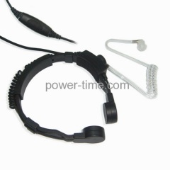 Two way radio throat microphone