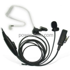 3wire clear acoustic tube earphone