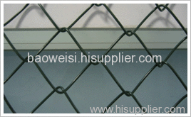 Galvanized residential chain link fence