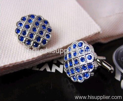 Fashion Men's Crystal Cufflinks