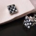 2011 Black&Whte Men's Crystal Cuff links