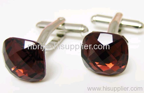 Fashion Red Crystal Cufflinks