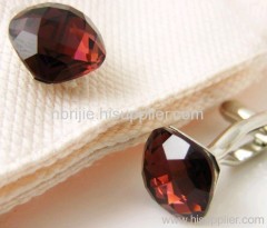 Fashion Red Crystal Cufflinks