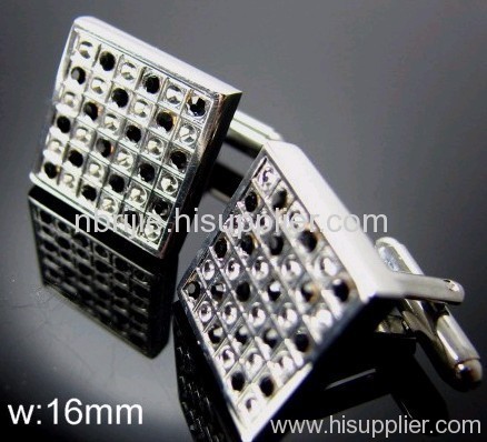 White&Black Crystal Cufflinks