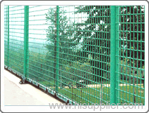 good green PVC coated chain link fence netting