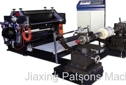 Thermal transfer ribbon slitting rewinding machines