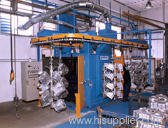 Q38 duoble route hanger chains type shot blasting machine