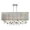 square crystal pendant lamp