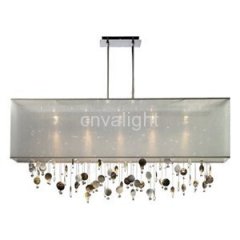 square crystal pendant lamp