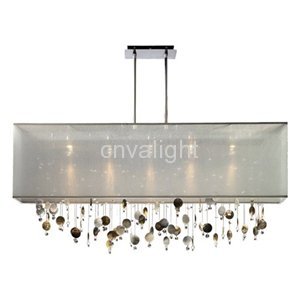 square crystal pendant lamp