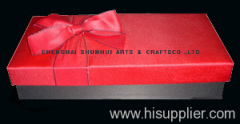 ribbon gift box,craft exquisite box, rectangular box