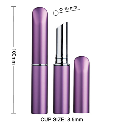 purple style pen like aluminum lipstick container