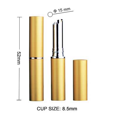 Slim style aluminum lipstick container
