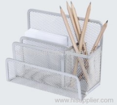 Multi Mesh Metal Pen Holder