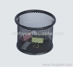 Black Metal Mesh Clip Holder