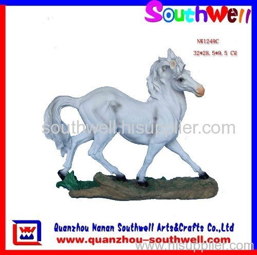 Polyresin Horse Statue as Mascot Decoration