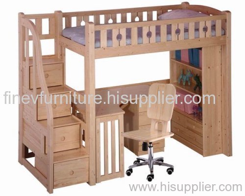 pine bunk bed