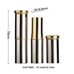 big cap aluminum lipstick container