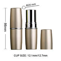 oval shape aluminum lipstick container