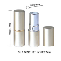 20mm diameter aluminum lipstick container