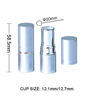 fatty and short aluminum lipstick container