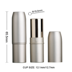 cute cap aluminum lipstick container