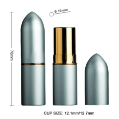 bullet cap aluminum lipstick container