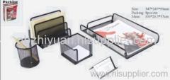 Multi Functional metal mesh desktop stationery set