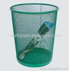 Round Metal Mesh Wastebasket