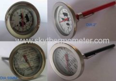 2" barbecue thermometer