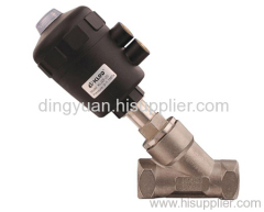 Angel seat valves