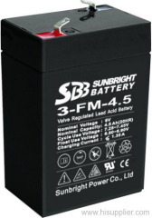 6V4 6V4.5Ah Lead Acid battery