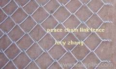 twisted chain link fence