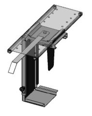 Height adjustable cpu holder