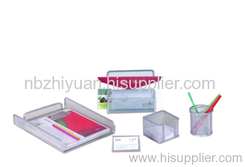 Multi Functional metal mesh desk stationery