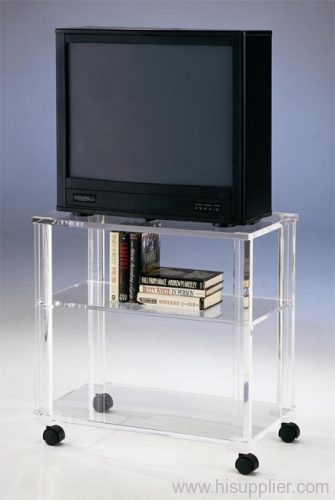 acrylic tv stand