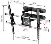 Tilting LCD TV wall bracket and Mount