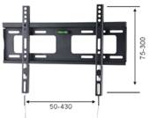 BLACK TV WALL BRACKET MOUNT